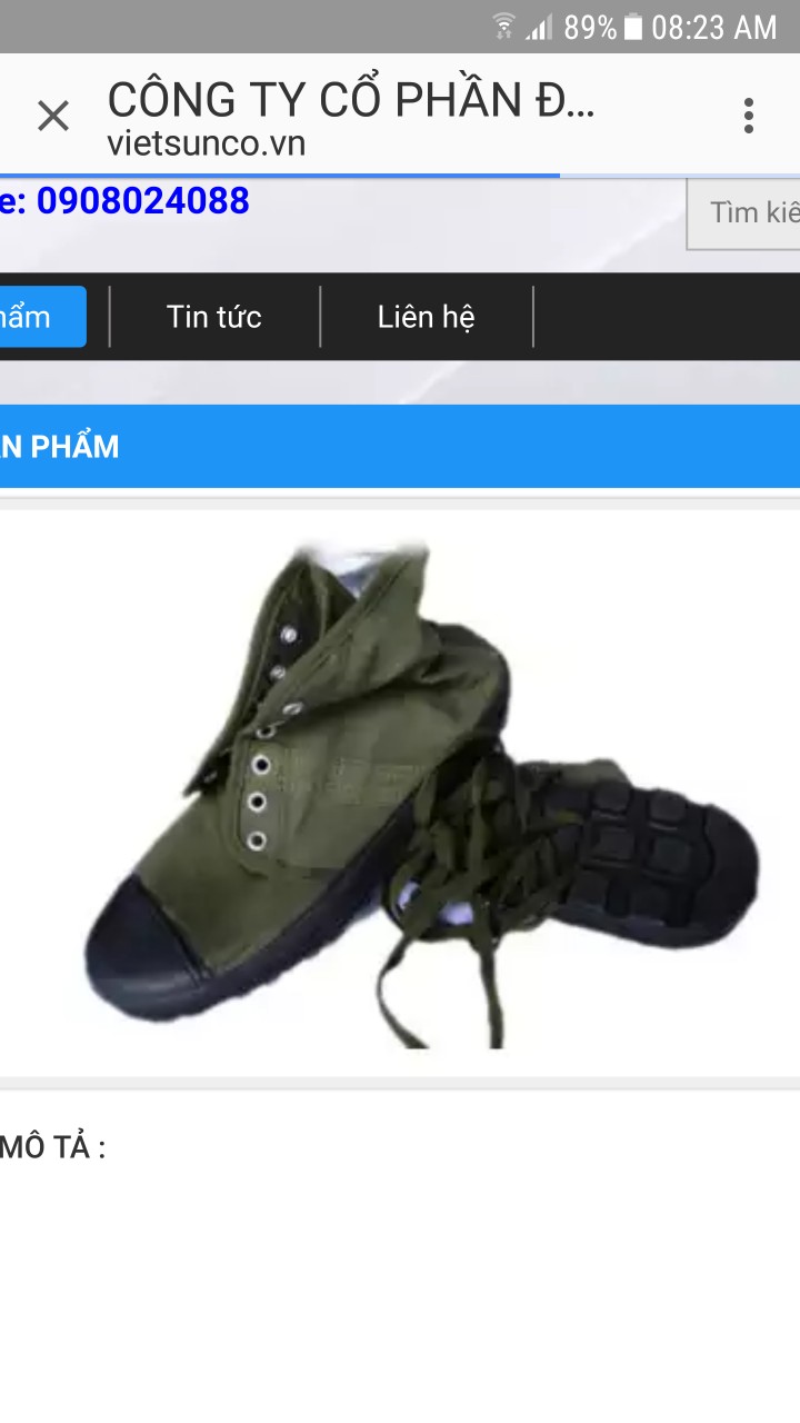 Giày vải CC BĐ